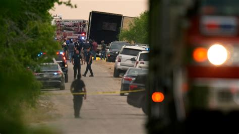 18 wheeler full of dead bodies|Death toll rises to 50 in horrific human smuggling tragedy in.